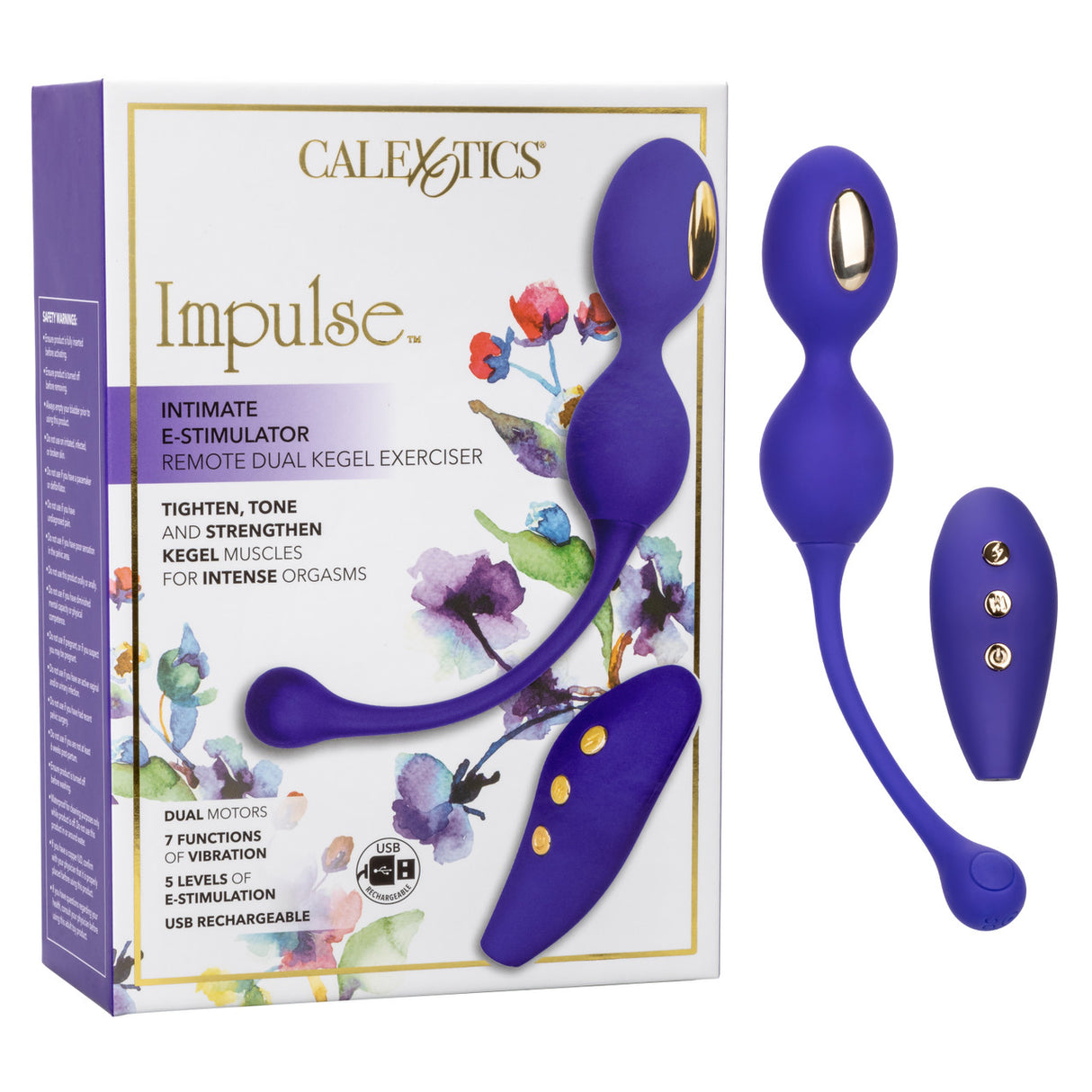 CalExotics - Impulse Remote Dual Kegel eStim Pelatih Lantai Pelvis