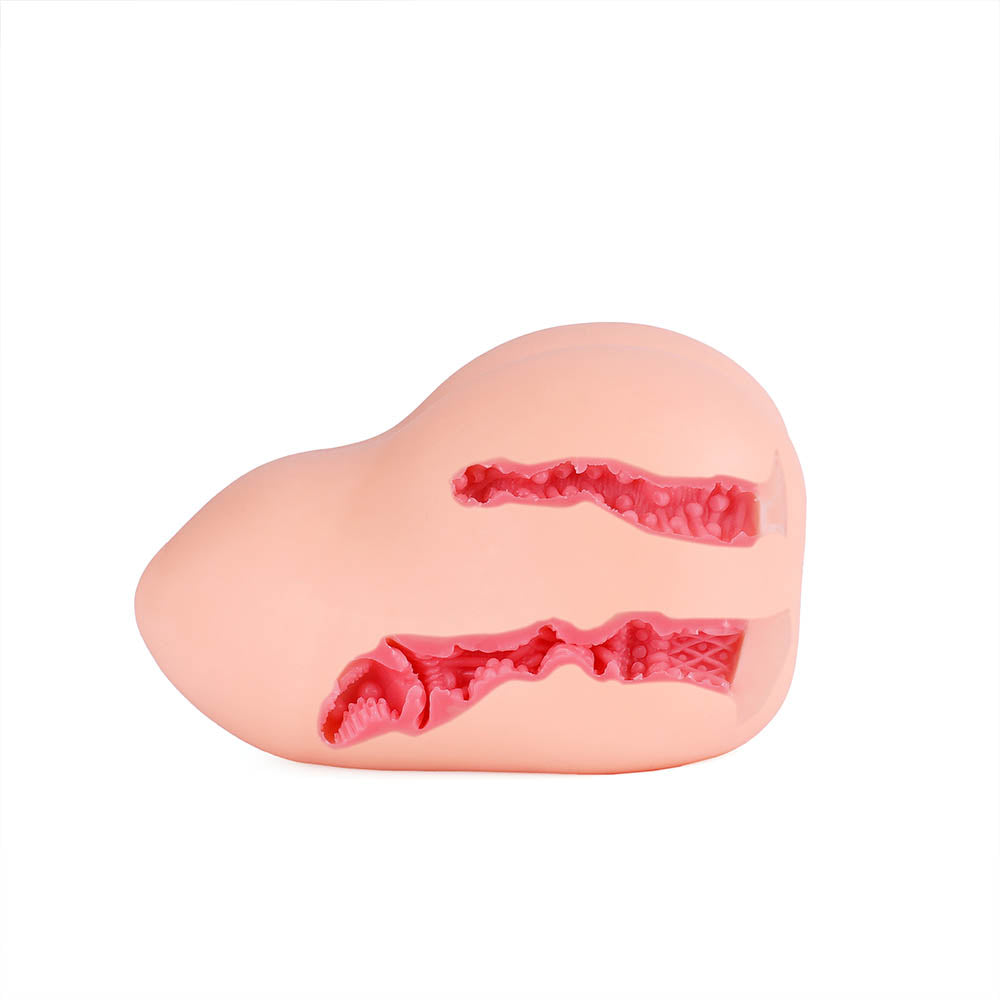 XTC Japan - Step-Sister's Secret Relation Dual-Entry 3D Masturbator (Beige)