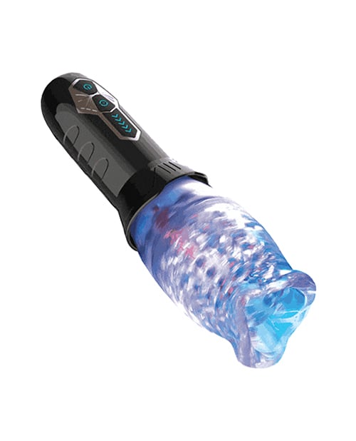The Male Rose - Gawk Gawk 3000 Rotating Oral Masturbator (Black) - Black