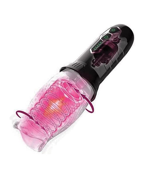 The Male Rose - Gawk Gawk 3000 Rotating Oral Masturbator (Black) - Black