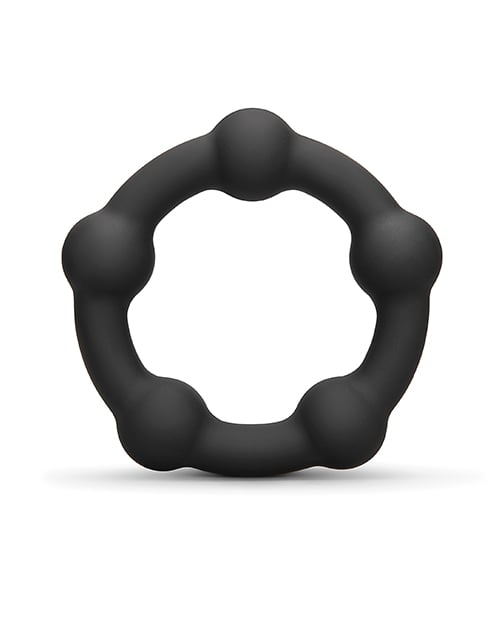 B-Vibe - Snug Silicone Cock Ring Collection (Black) - Black / Orbit