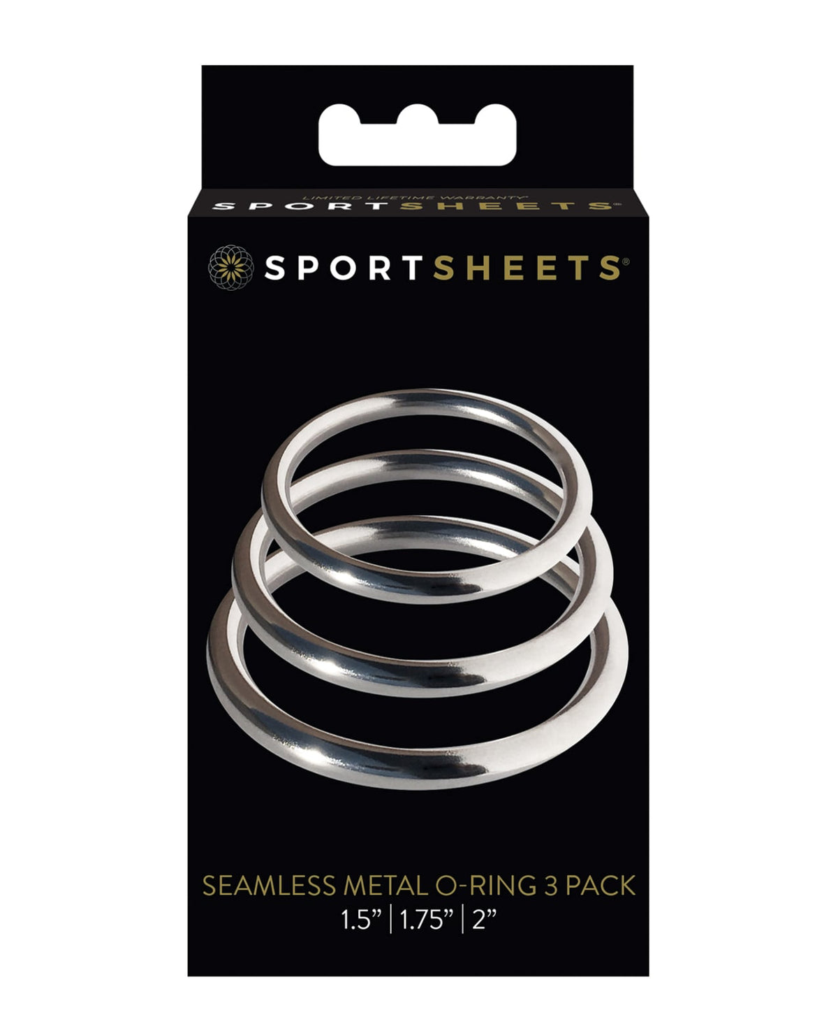 Sportsheets - Metal Harness O-Ring Set of 3 - Metallic
