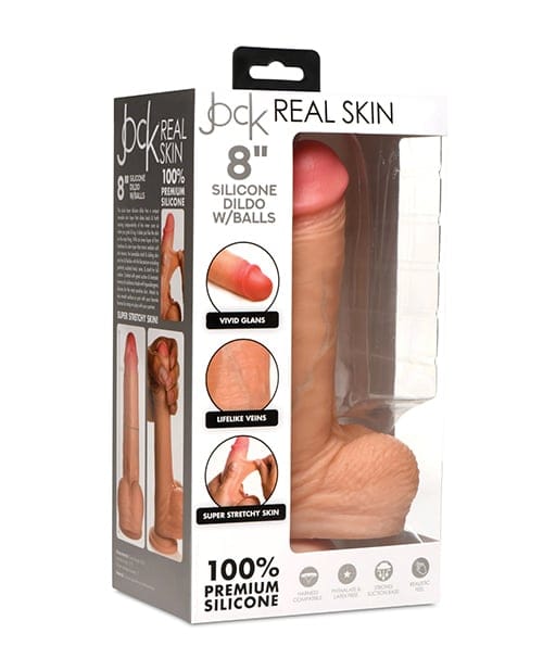 Curve Novelties - Jock Real Skin 20.3 cm Silicone Suction Dildo (Beige) CN1011 CherryAffairs