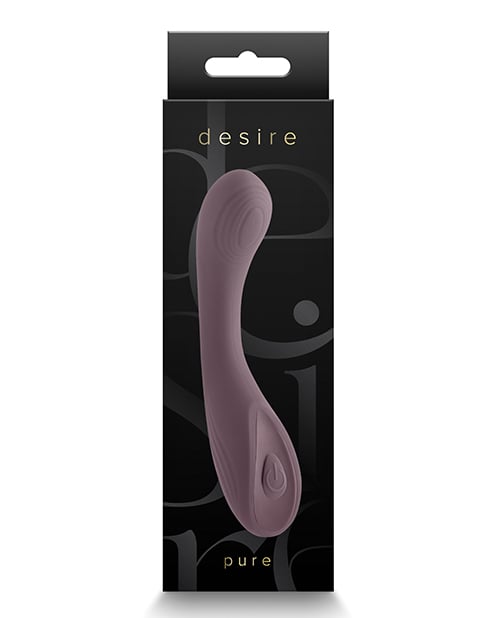 NS Novelties - Desire Pure Rechargeable G-Spot Vibrator (Brown) - Brown
