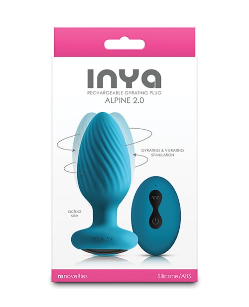 NS Novelties - INYA Alpine 2.0 遥控旋转肛塞(蓝色)