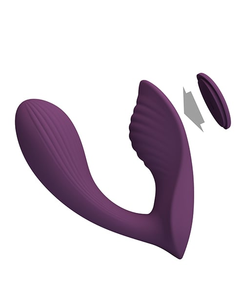 Pretty Love - Franz Magnetic App-Controlled Panty Vibrator (Purple) - Purple