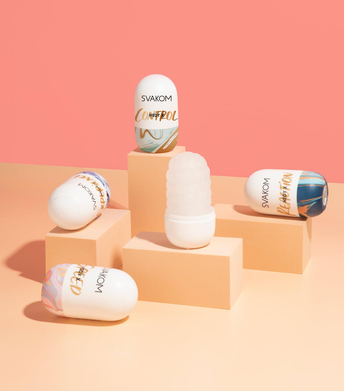 Svakom - Hedy X Five-Texture Reversible Masturbation Sleeve Set