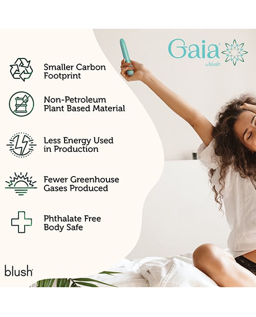 Blush Novelties - Gaia Biodegradable Vibrator - Blue