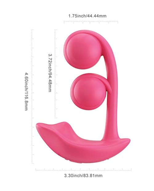 Honey Play Box - Melody Twin Balls Dual-Action Rabbit Vibrator (Pink) OT1314 CherryAffairs