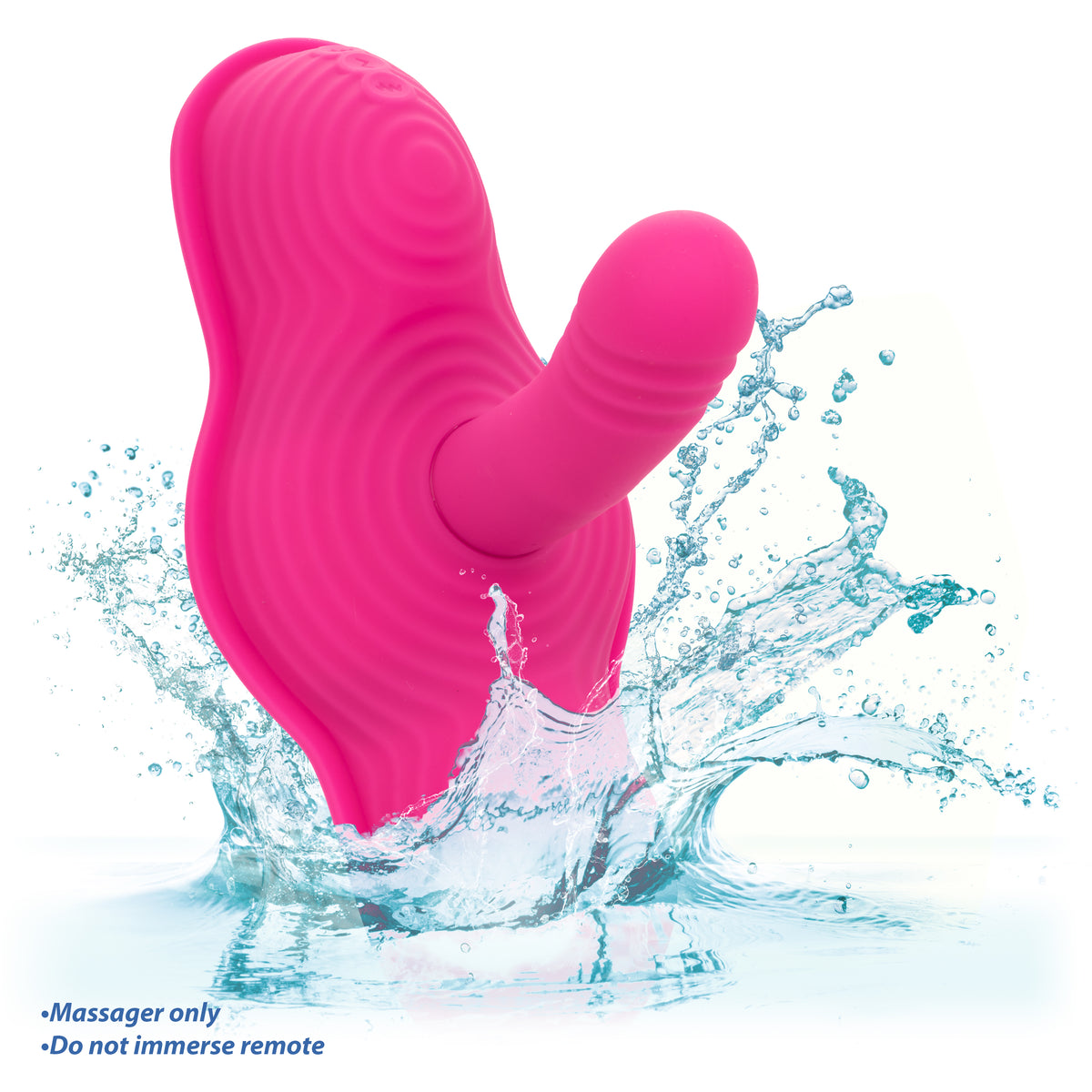 CalExotics - Triple Rider Remote-Control Wearable Couples Vibrator (Pink) - Pink