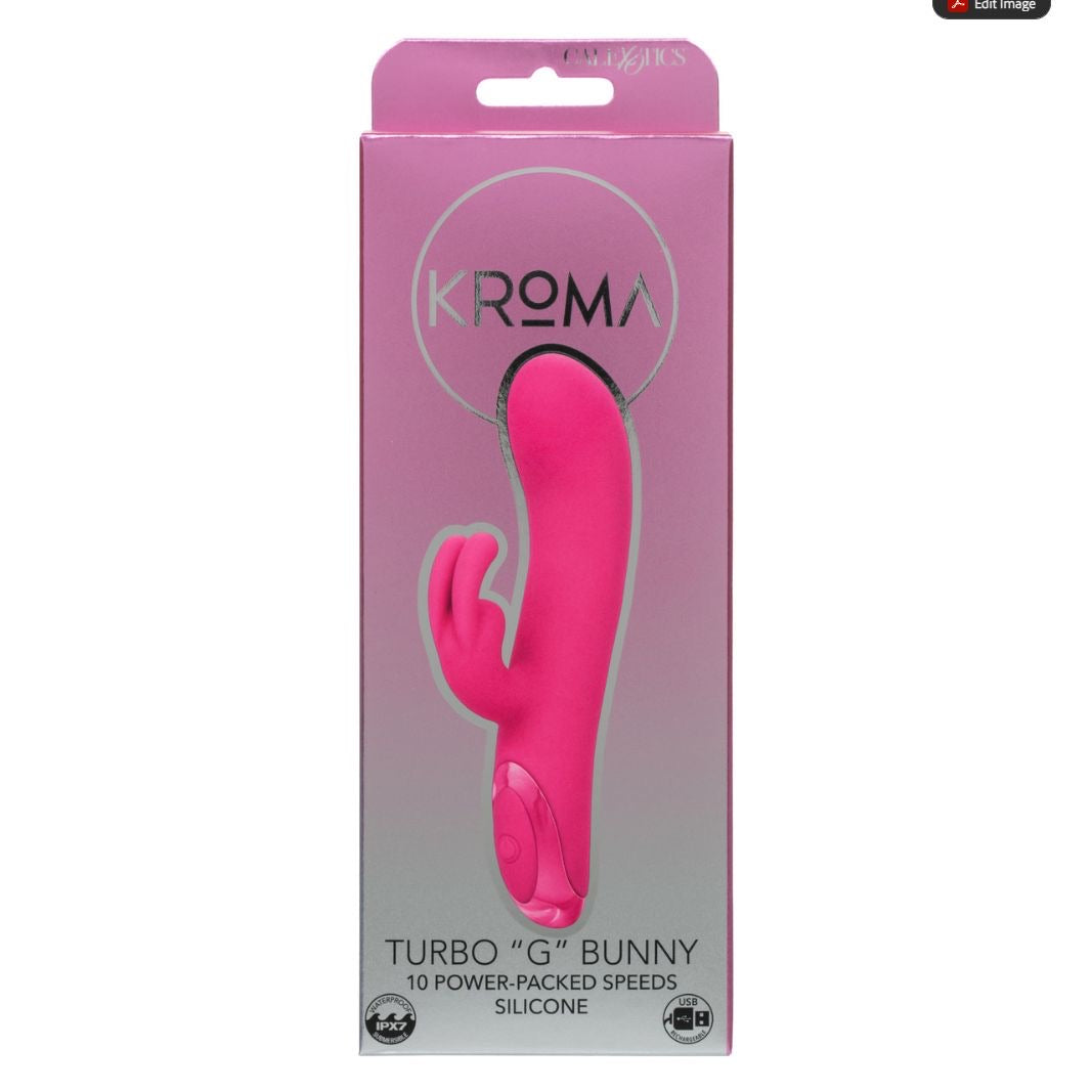 CalExotics - Kroma Turbo G Bunny 可充电兔形振动器(粉色)