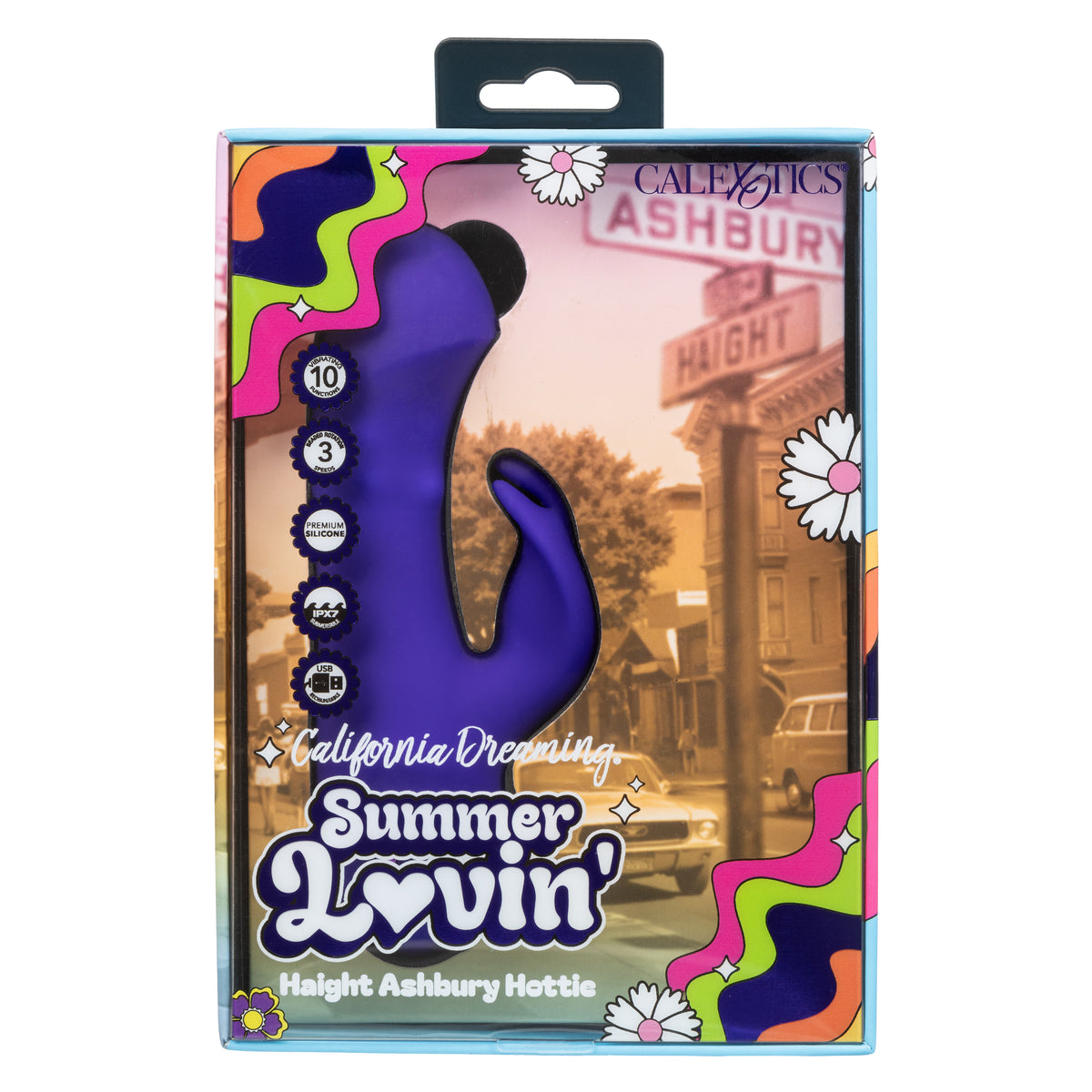 CalExotics - Summer Lovin’ Haight Ashbury Clitoral Vibrator (Purple) - Purple