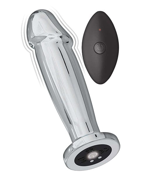 Nasstoys - Ass-sation Remote-Control Vibrating Metal Anal Plug (Silver) NST1027 CherryAffairs