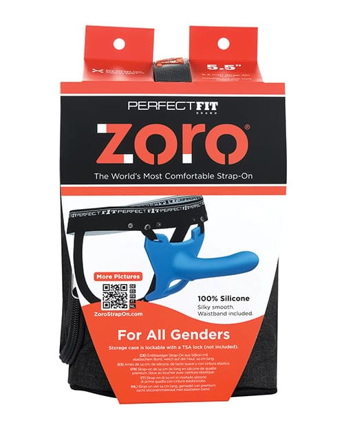Perfect Fit - Zoro 16.5 cm Strap-On with Case (Blue) PF1052 CherryAffairs