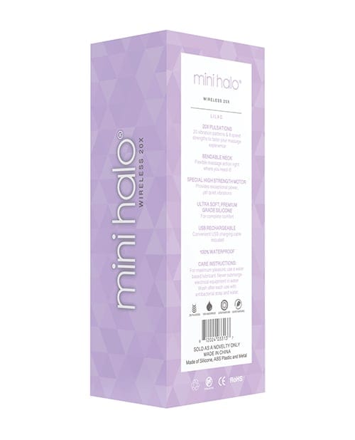 Voodoo Toys - Mini Halo Wireless Wand Massager (Purple) OT1315 CherryAffairs