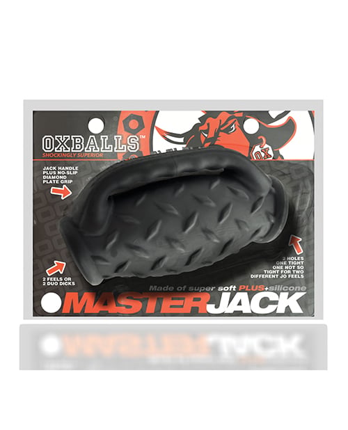 Oxballs - MasterJack Double-Penetration Masturbator (Black) - Black