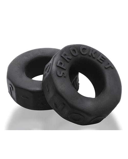 Oxballs - Sprocket Comfort No-Roll Cock Ring (Black) - Black