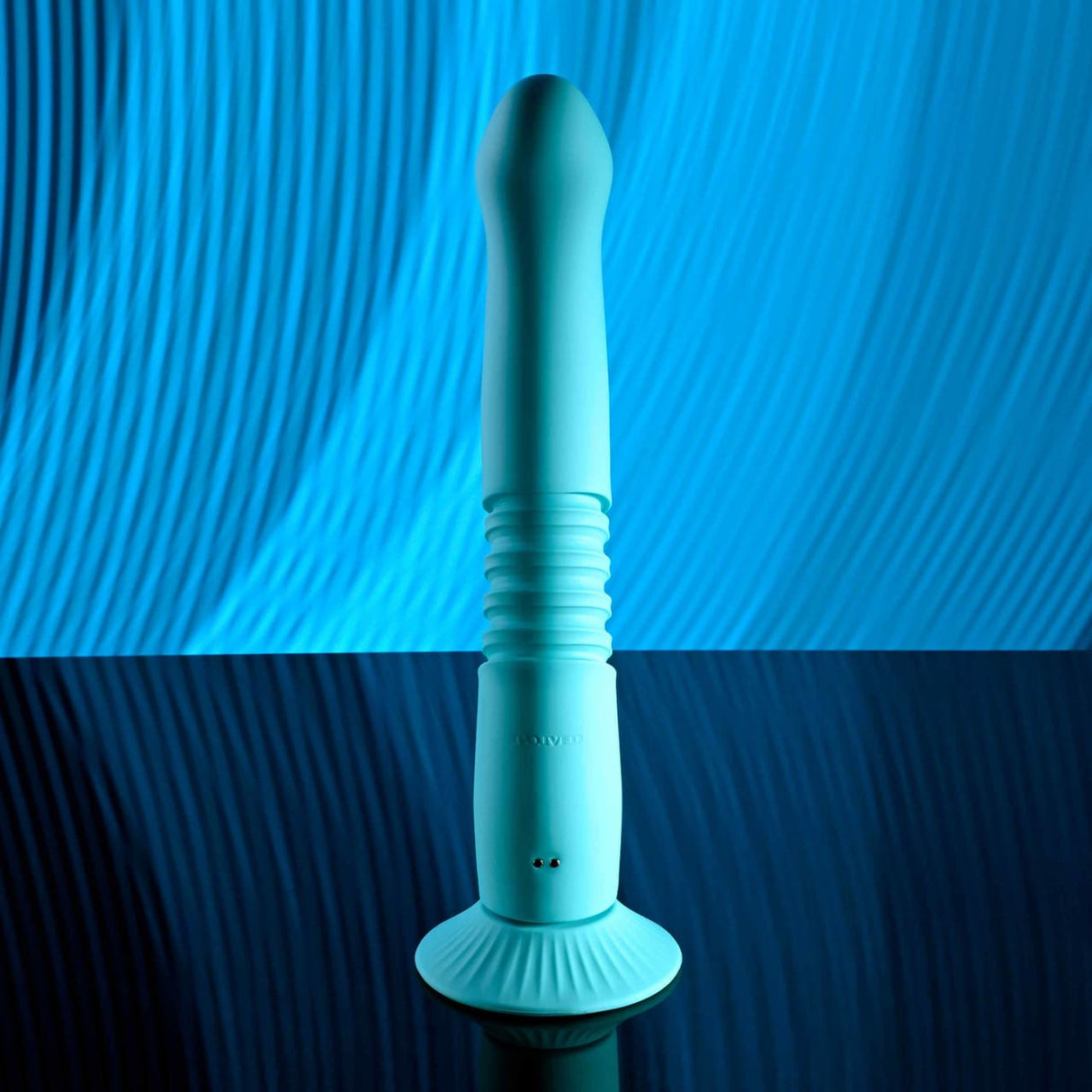 Evolved - Bunny Hop Suction-Base Thrusting Rabbit Vibrator (Blue)
