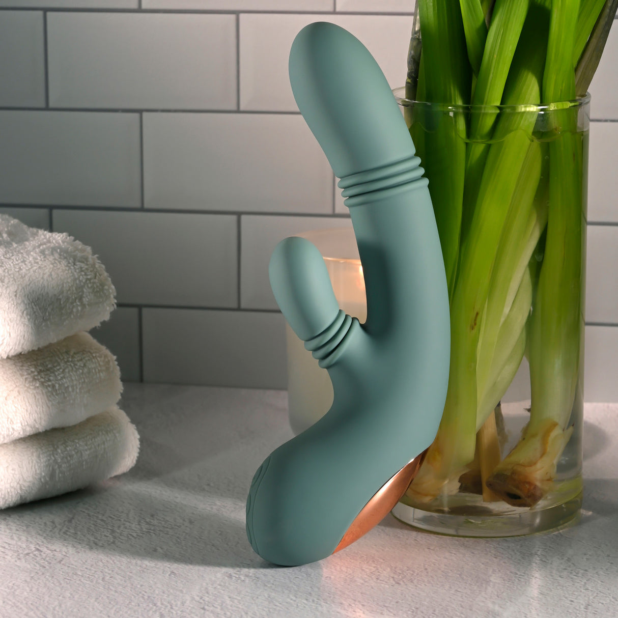 Evolved - Rub Me Tender 可充电兔子按摩器(绿色)