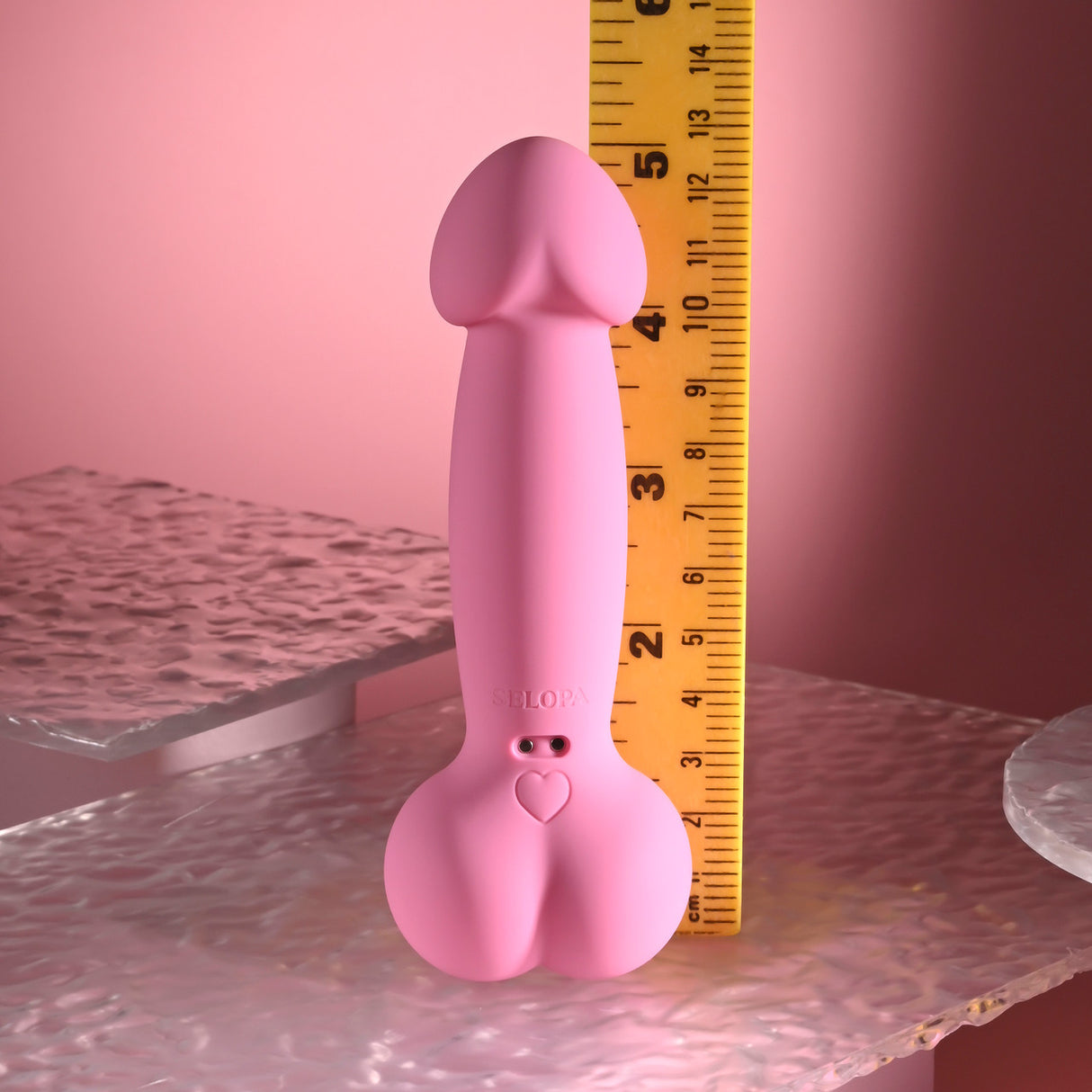 SELOPA - A Bit Nutty Rechargeable Realistic Dildo Vibrator (Pink)