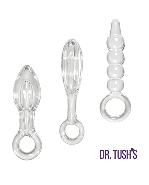 Dr. Tush's - Halo of Pleasure Glass Anal Plug Set DT1005 CherryAffairs