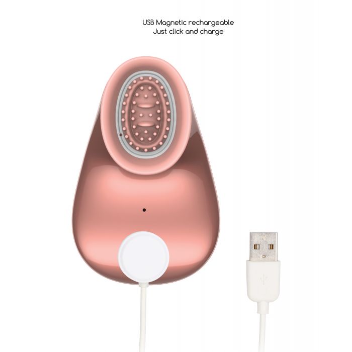Shots - Twitch Innovation Hands-Free Clitoral Vibrator (Rose Gold) - Gold