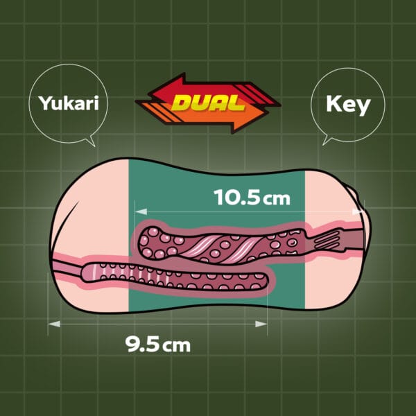 XTC Japan - Panzer Duo Dual-Entry Onahole Stroker (Multi Colour)