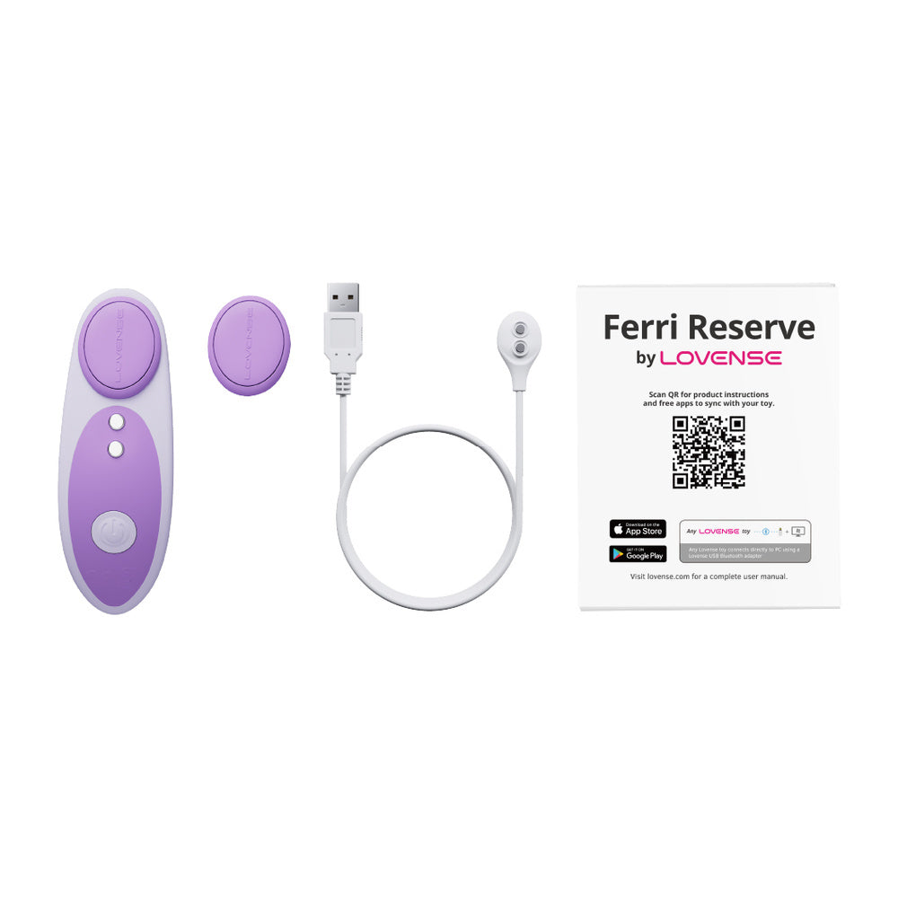 Lovense - Penggetar Pantri Ferri Reserve Kawalan Aplikasi (Ungu)