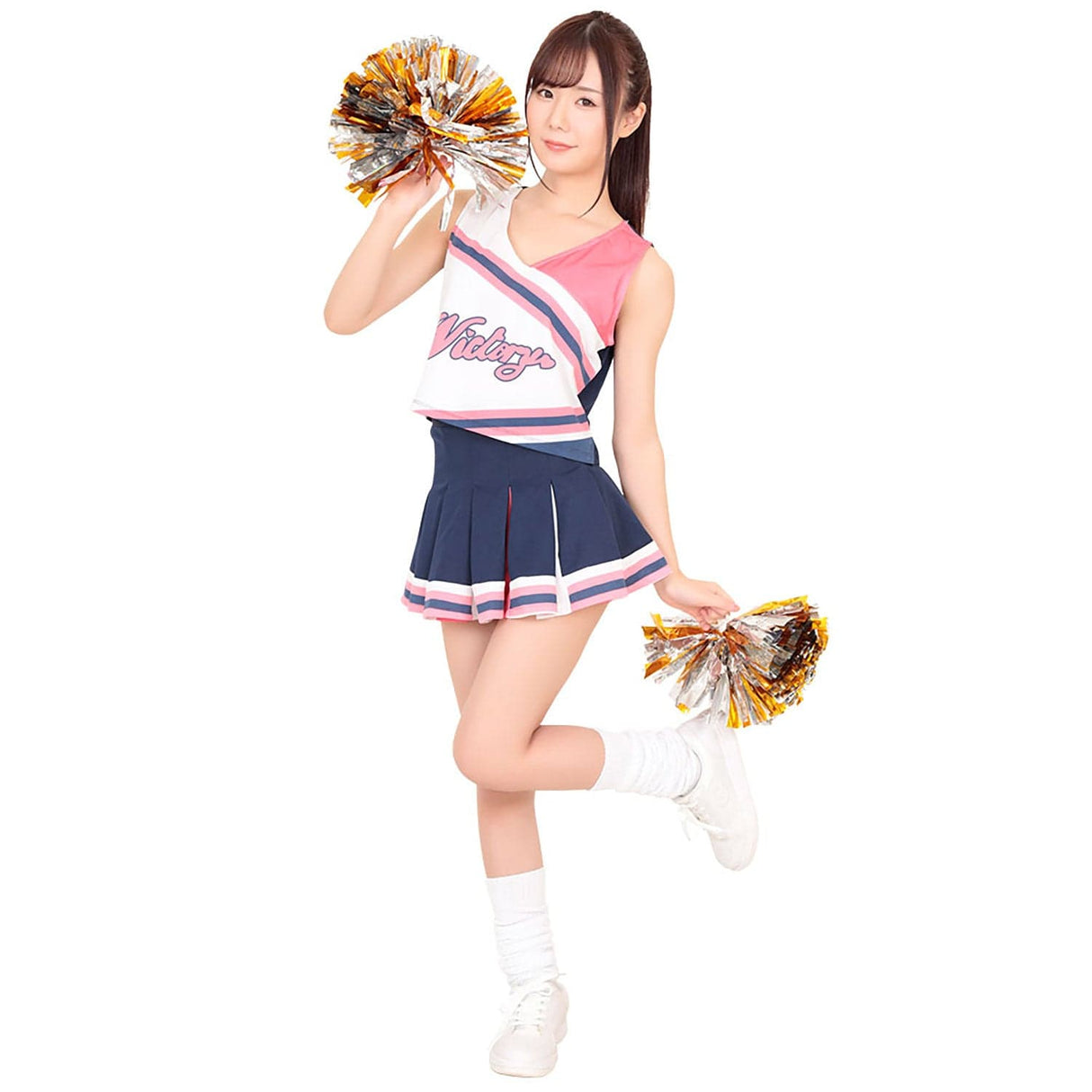 A&T - Lovely Cheerleader Costume (Multi Colour) CherryAffairs