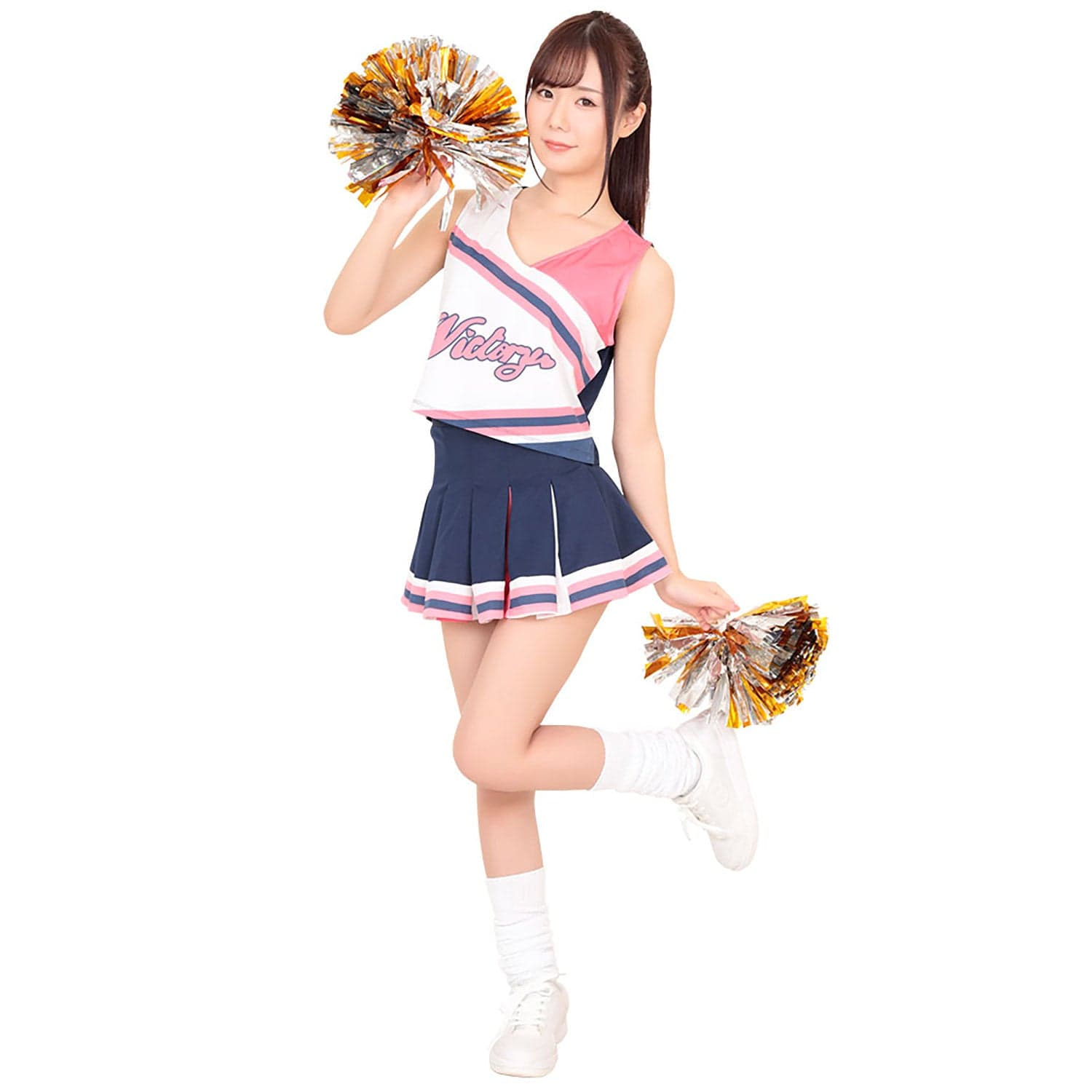 A&T - Lovely Cheerleader Costume (Multi Colour) CherryAffairs
