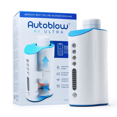 Autoblow -  AI Ultra Machine Hands Free Masturbator (White) AB1025 CherryAffairs