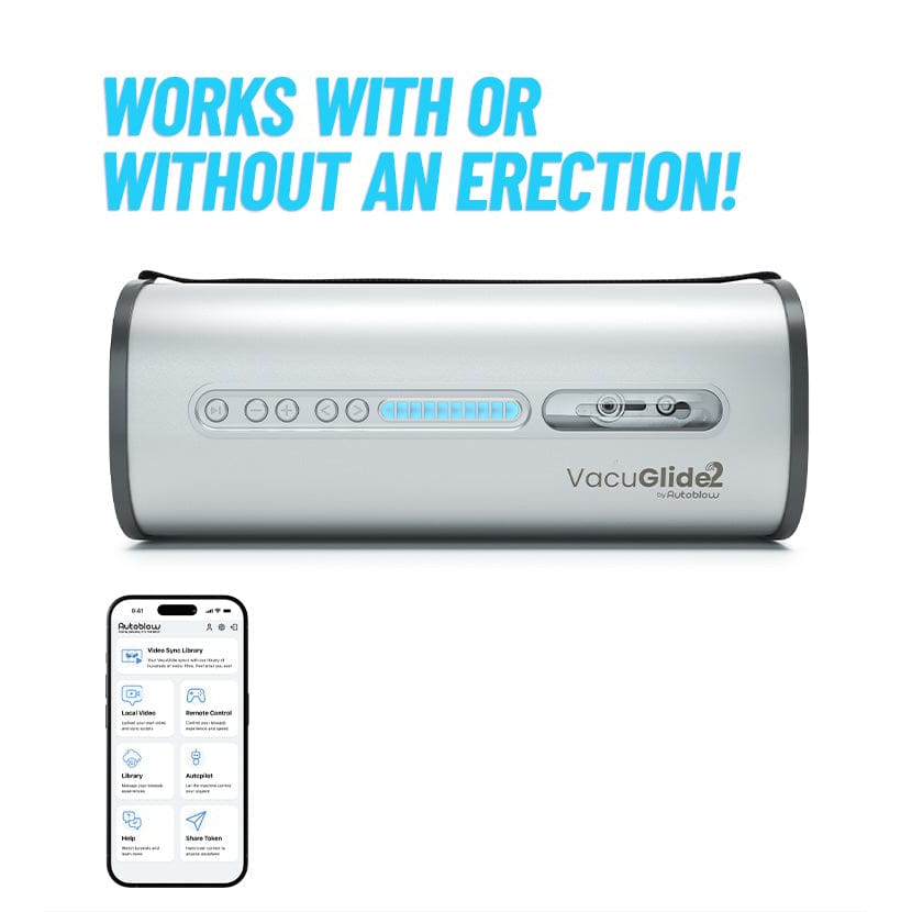 Autoblow - Vacuglide 2 by Autoblow: Suction-Aided Milking Machine (Silver) AB1033 CherryAffairs