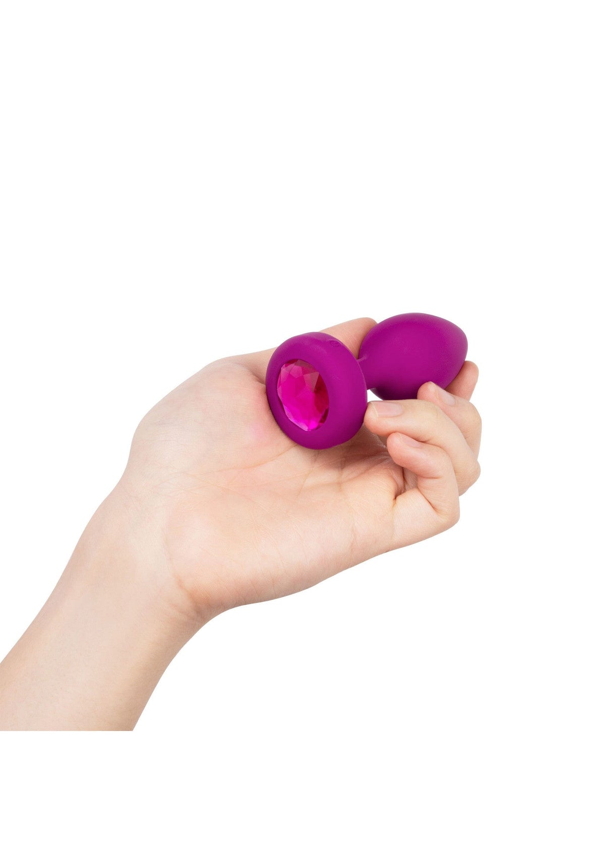 B-Vibe - Rechargeable Vibrating Jewel Anal Plug S/M (Pink) BV1026 CherryAffairs