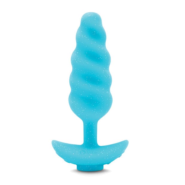 B Vibe - Unicorn Tail Vibrating Butt Plug Special Edition (Blue) BV1020 CherryAffairs