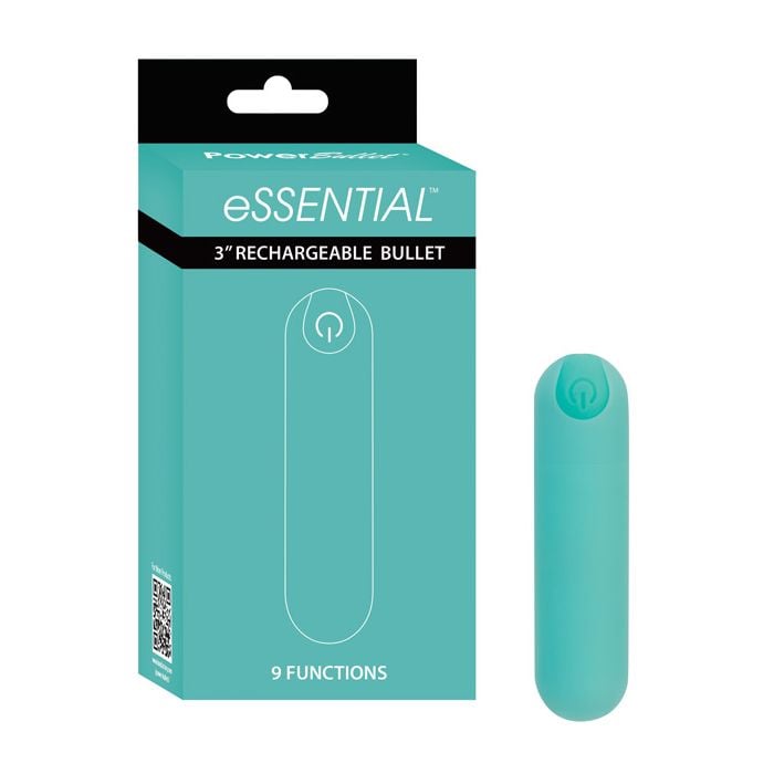 BMS Factory - PowerBullet eSSENTIAL Rechargeable Bullet Vibrator (Teal) – product image