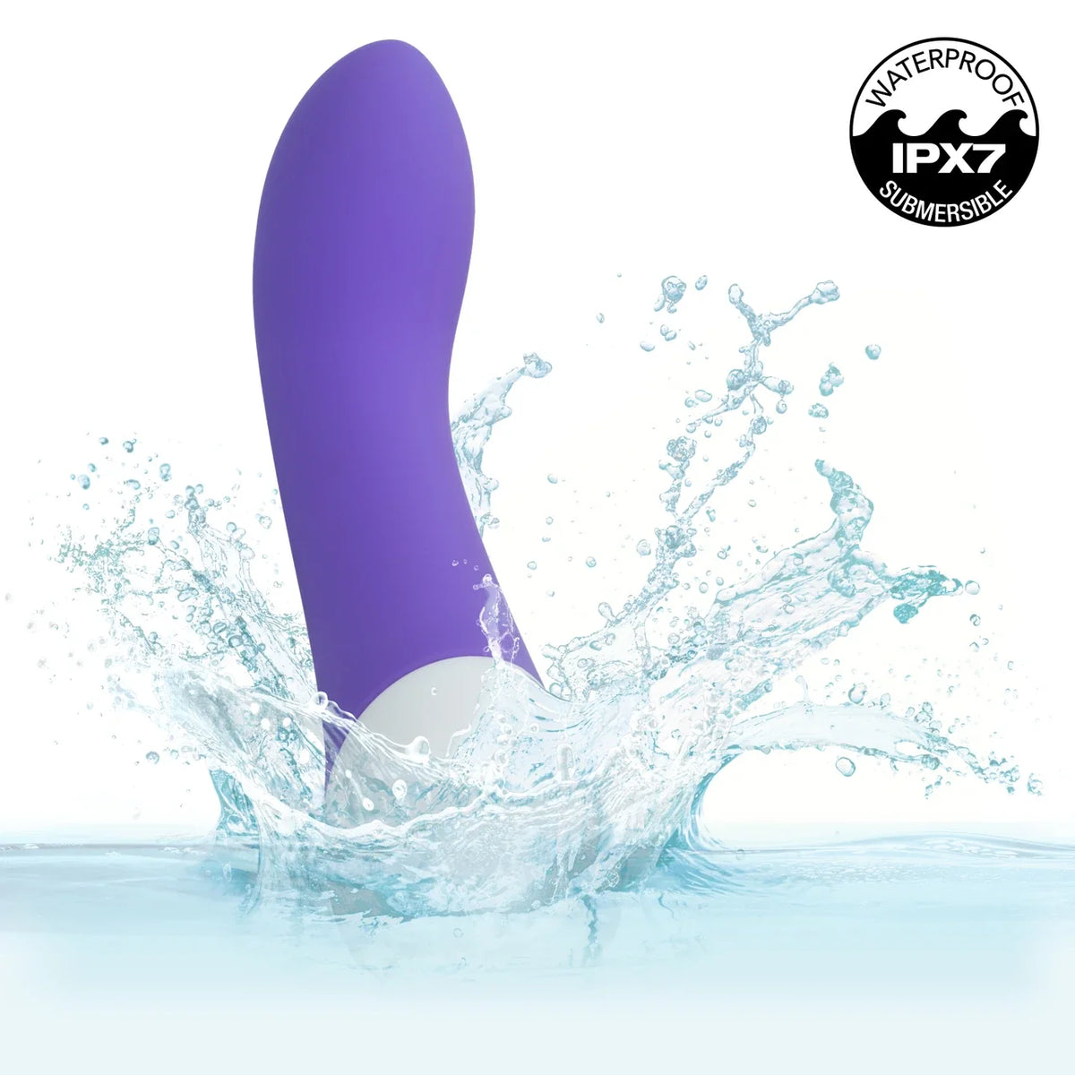 CalExotics - Basic Essentials Rechargeable Curved G Spot Vibrator (Purple) – product view 8