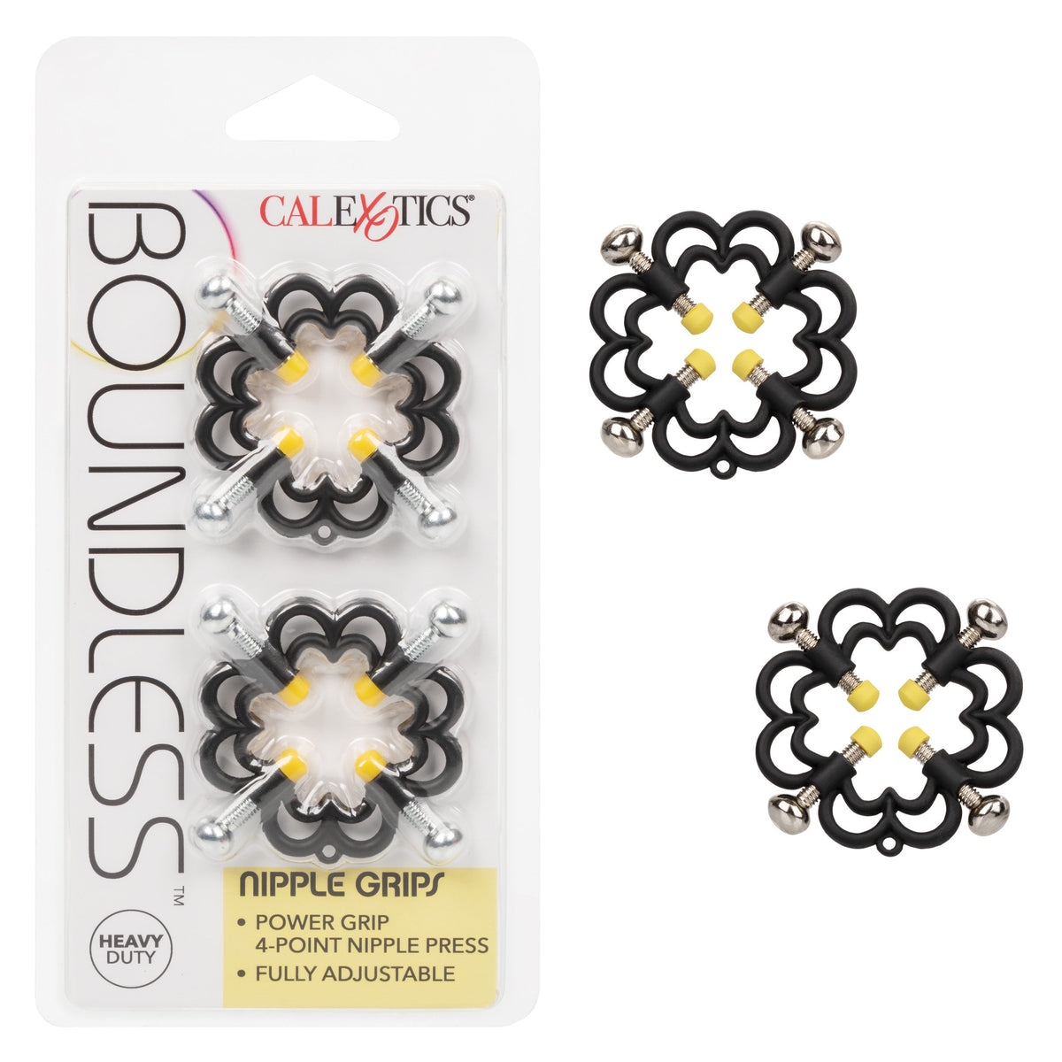 CalExotics - Boundless Adjustable Four Point Nipple Grips (Black) – product view 11