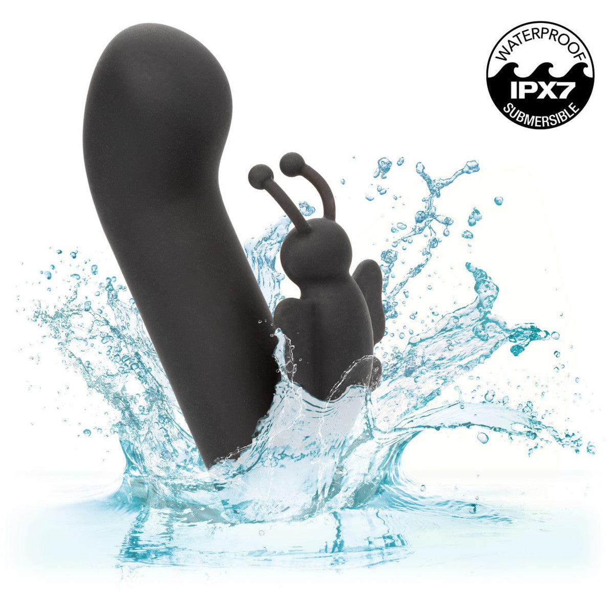 CalExotics - Raven Butterfly Rechargeable Mini Dual Vibrator (Black) CE2192 CherryAffairs