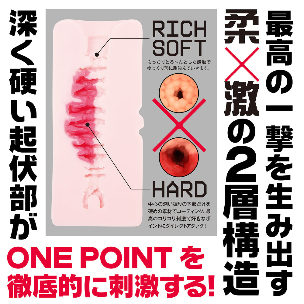 Hato Pura - OnePoint Dual Density Targeted Texture Masturbator – product view 3