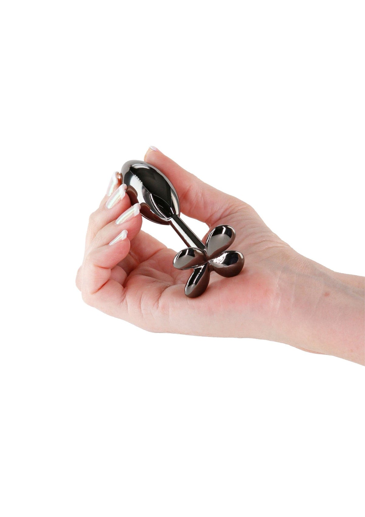 NS Novelties - Rear Assets Clover Aluminium Anal Plug (Gunmetal) NS1174 CherryAffairs