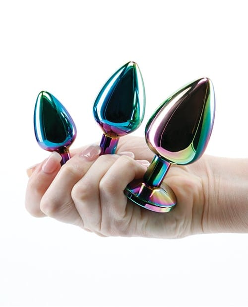 NS Novelties - Rear Assets Rainbow Gem Aluminium Anal Trainer Kit NS1176 CherryAffairs