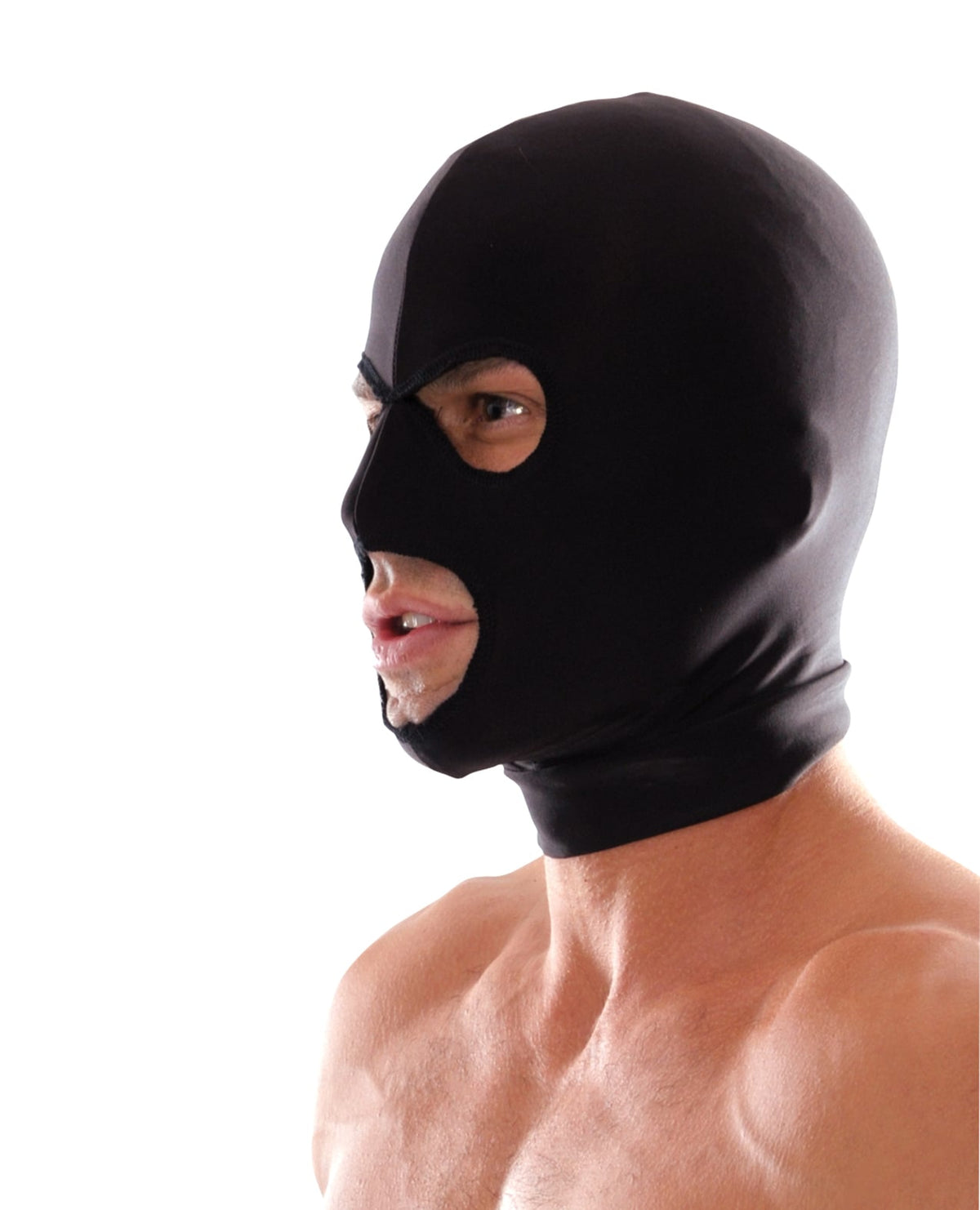 Pipedream - Fetish Fantasy Stretch Spandex Three-Hole Hood (Black) – product view 3