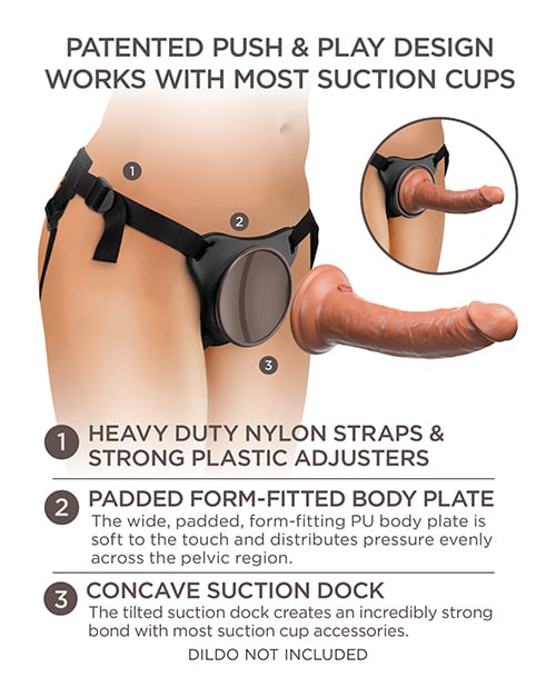 Pipedream - King Cock Elite Comfy Body Dock Strap On Harness (Black) – product view 5
