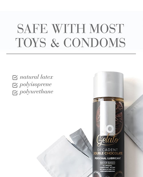 System JO - Gelato Double Chocolate Flavoured Water Based Lubricant 30 ml – product view 3
