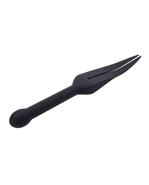 Sportsheets - Edge Silicone Tawse Double Tail Impact Paddle (Black) – product view 4