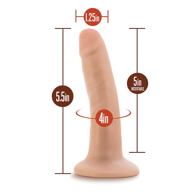 Blush Novelties - Dr Skin Silicone Dr Lucas Realistic Dildo 5.5" (Beige) BN1160 CherryAffairs