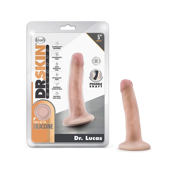 Blush Novelties - Dr Skin Silicone Dr Lucas Realistic Dildo 5.5" (Beige) BN1160 CherryAffairs