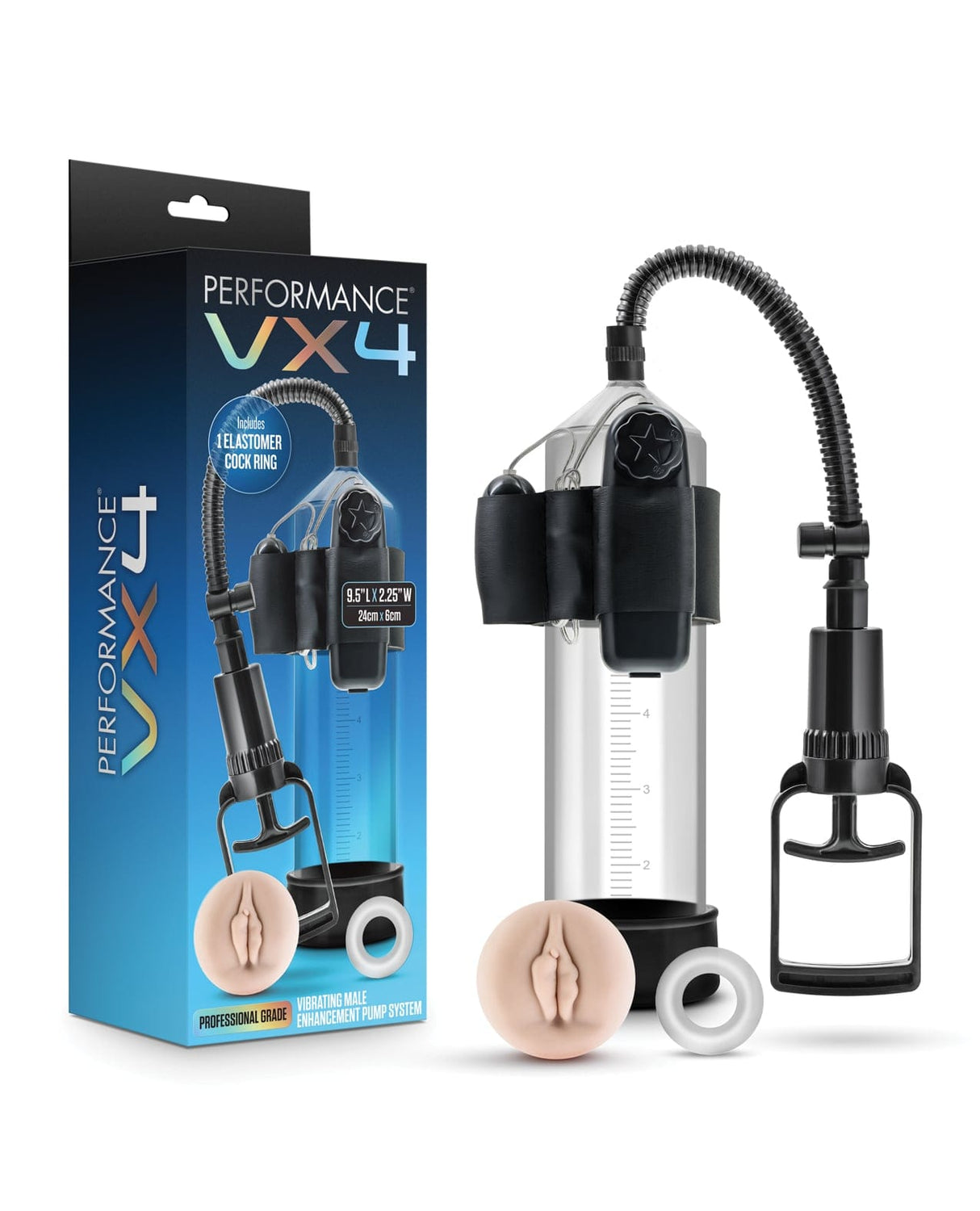 Blush Novelties - Performance VX4 Vibrating Penis Pump BN1187 CherryAffairs