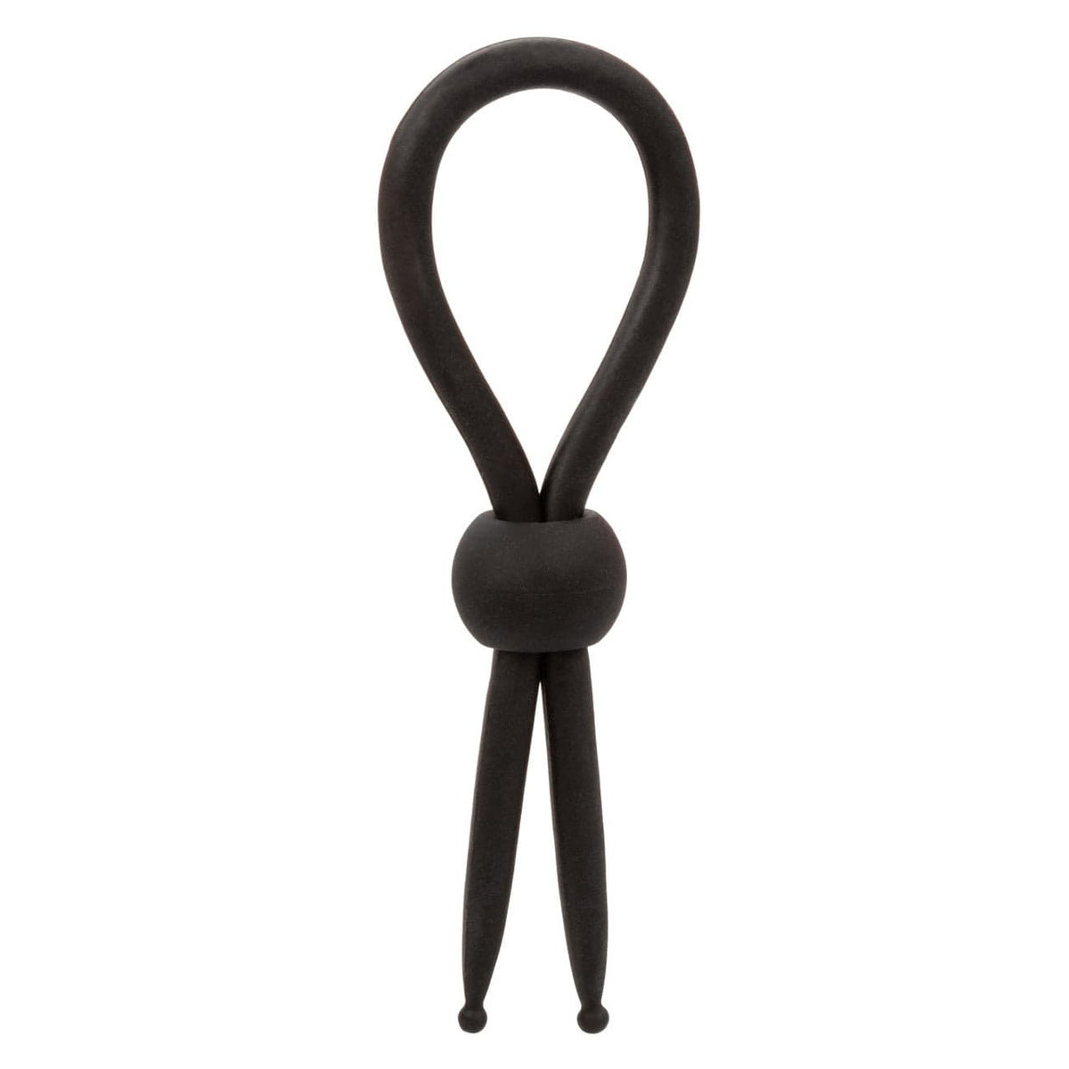 CalExotics - Alpha Liquid Silicone Adjustable Lasso Cock Ring (Black) CE2181 CherryAffairs