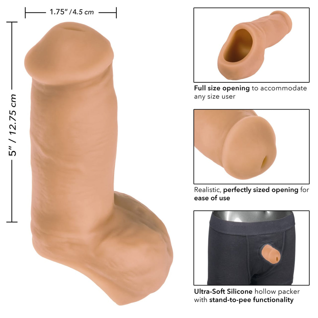 CalExotics - Packer Gear 5-Inch Ultra-Soft Silicone STP Packer CherryAffairs